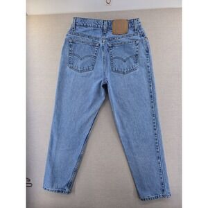 Vintage Levi's 521 Jeans Womens 10 Fits 29x27" Blue Denim Tapered Mom 90s USA